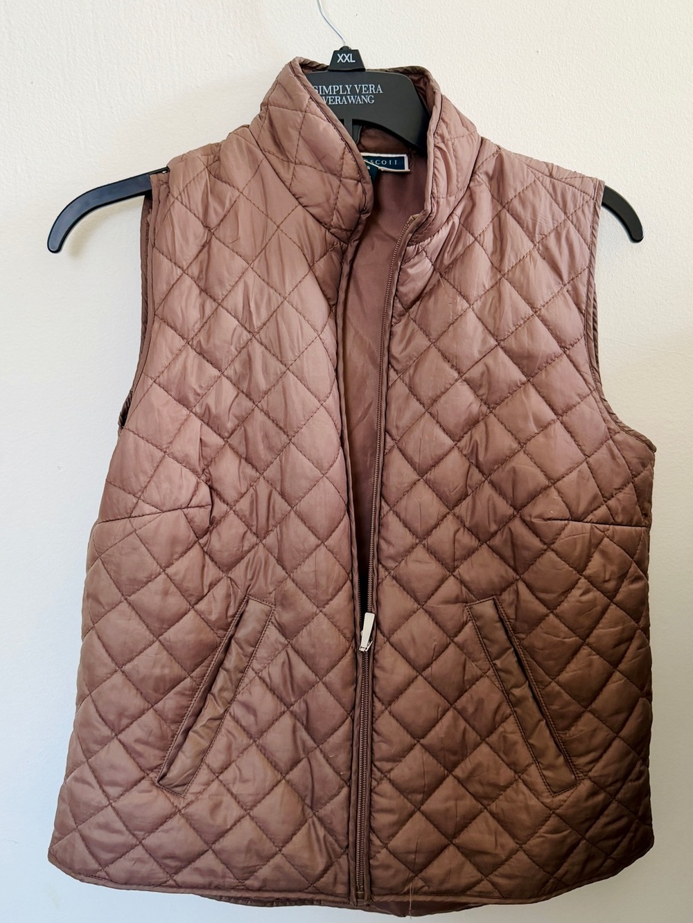 Talbots Quilted Brown Puffer Vest